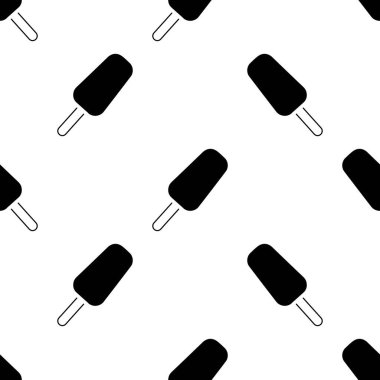 şeffaf arkaplanda izole edilmiş dondurmasız desen.