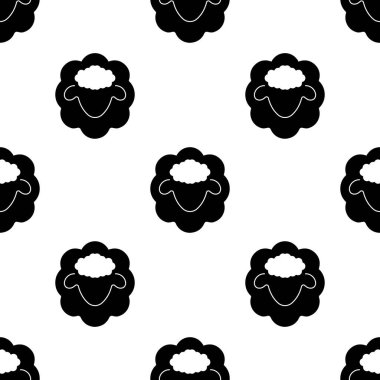 şeffaf arkaplanda izole edilmiş kusursuz kuzu deseni.