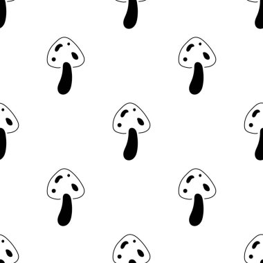 Saydam arkaplanda izole edilmiş mantarsız desen.