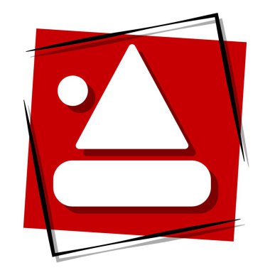 santa hat icon isolated on white background, vector illustration.