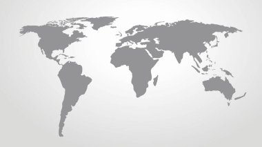 Dünya haritası vektörü perspaktif görünüm-01