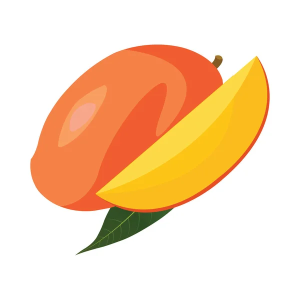 Beneficios Para Salud Nutrición Del Mango Ilustraciones Vectores Frutas Mango — Vector de stock