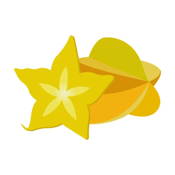 Beneficios Para Salud Nutrición Fruta Las Estrellas Averroa Carambola Ilustraciones — Vector de stock