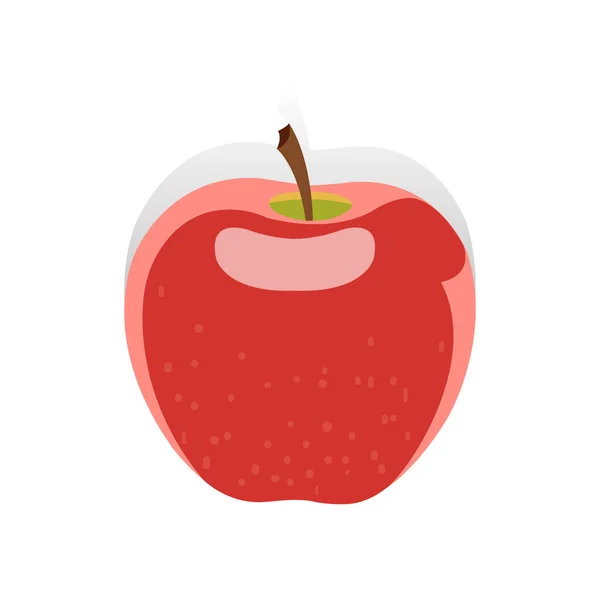 Manzana Roja Vector Ilustraciones — Vector de stock