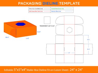 Çokgen Şablonu Küçük Posta Kutusu Lazer Kesme Şablonu