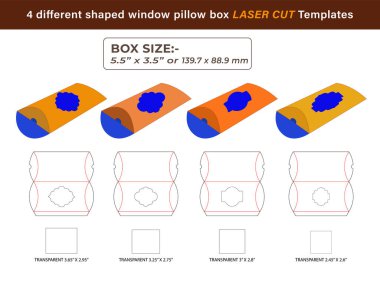 Mocup stoku Lazer yastık kutusu şablonunu kesti