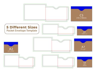 Cep Zarfı - Etsy Dieline Şablonu