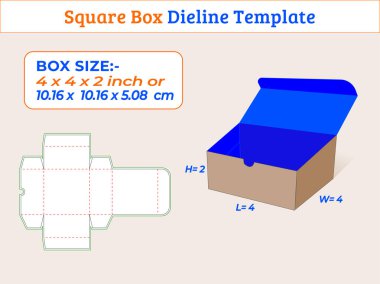 4 x 4 x 2 inç Küçük Koleksiyon Kare Kutusu
