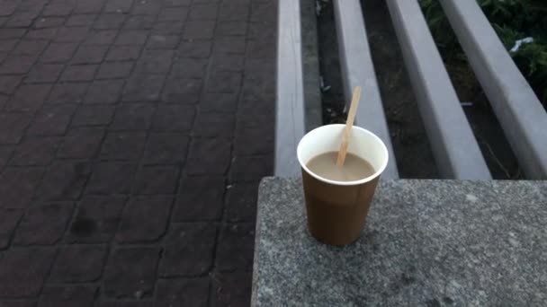 Schlechte Gewohnheiten bei Zigaretten und Kaffee — Stockvideo