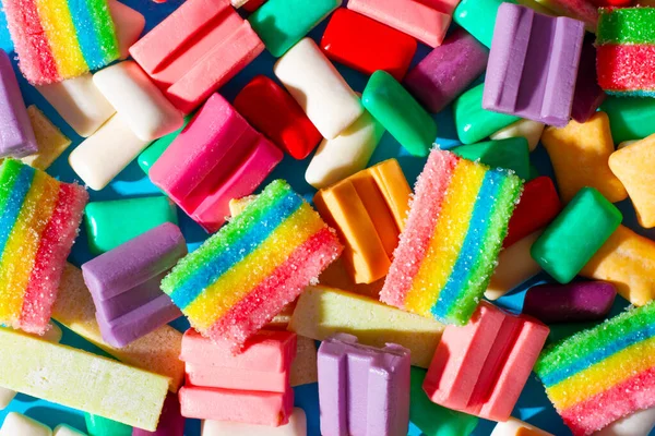 Multicolored Chewing Gum Close Royalty Free Stock Images