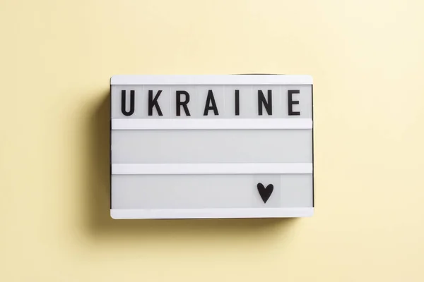 Состав Лампой Украина Честь Независимости Украины — стоковое фото