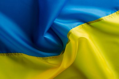 Bağımsızlık Günü onuruna Ukrayna 'nın desenli bayrağı.