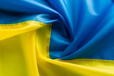 Bağımsızlık Günü onuruna Ukrayna 'nın desenli bayrağı.