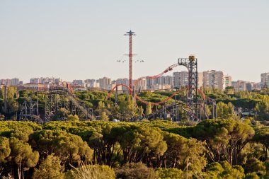 Madrid, İspanya, eğlence parkı park Casa de Campo