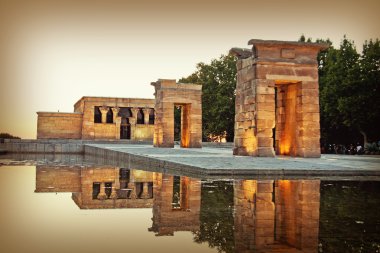 Temple of Debod Madrid, Spain clipart