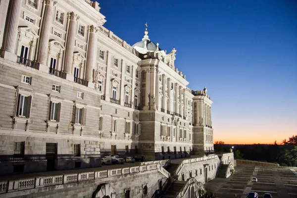 Royal Palace of Madrid Sunset'teki, İspanya