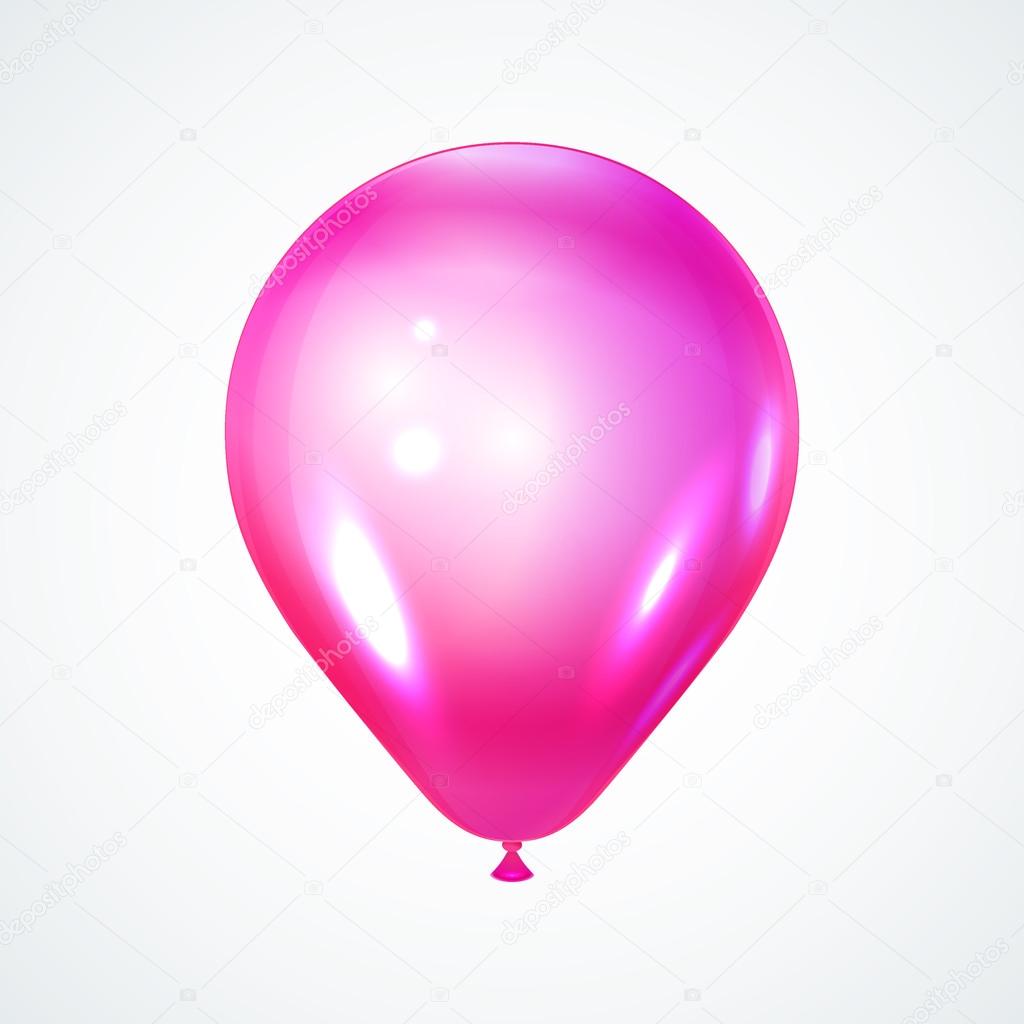 Single pink ballon