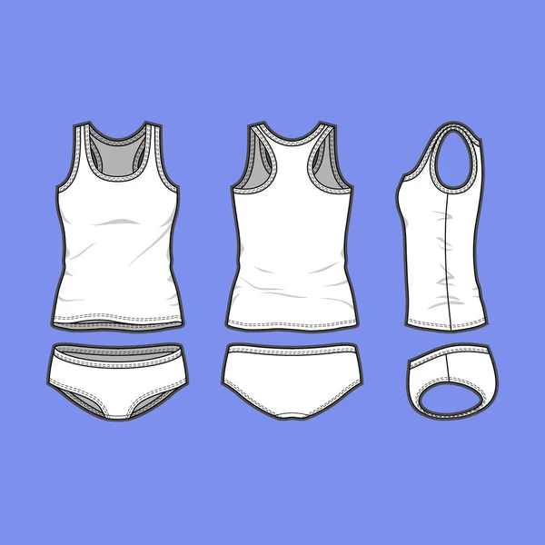 Fashion underkläder set — Stock vektor