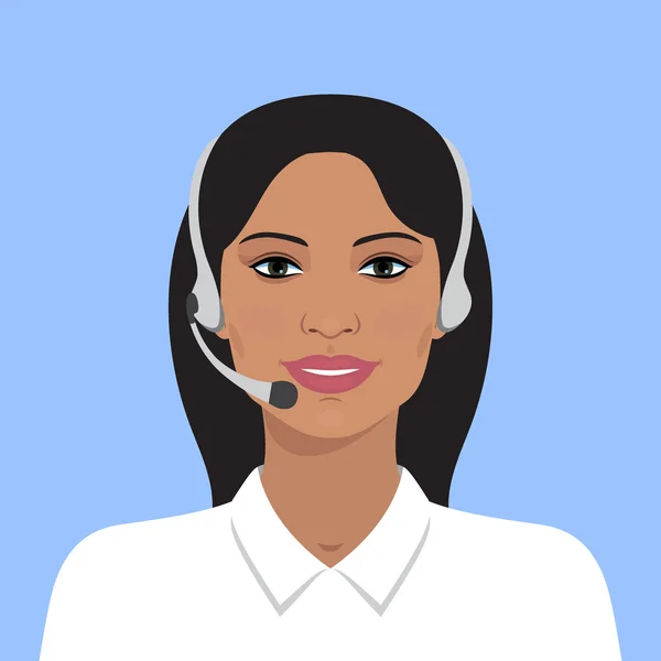 Avatar de mujer india — Vector de stock