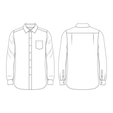 Erkekler gömleği boş