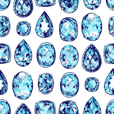 Elle çizilmiş değerli taşlar