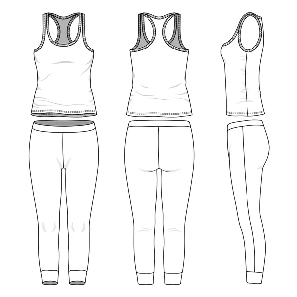 Costume de sport — Image vectorielle