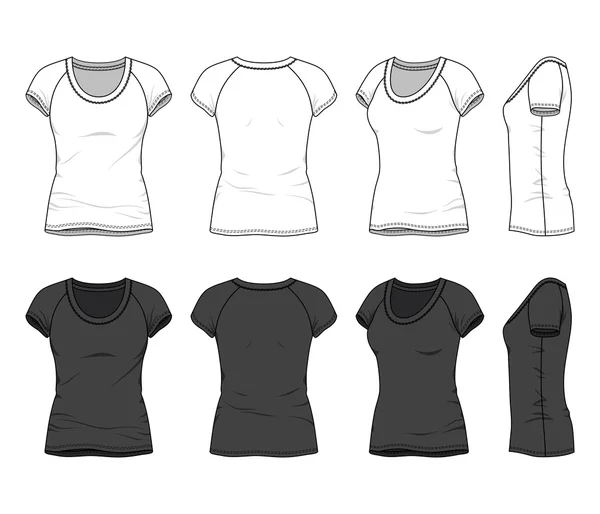 T-shirt v-neck —  Vetores de Stock