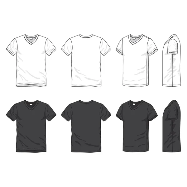 Camiseta en blanco — Vector de stock