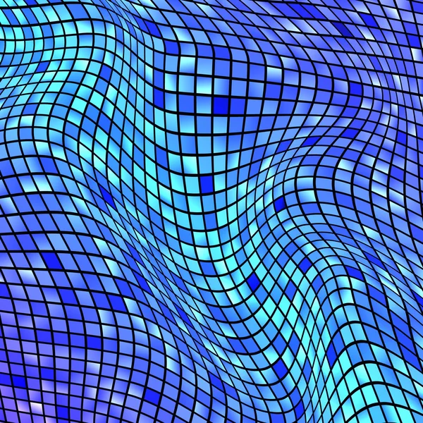 Kék mozaik — Stock Vector
