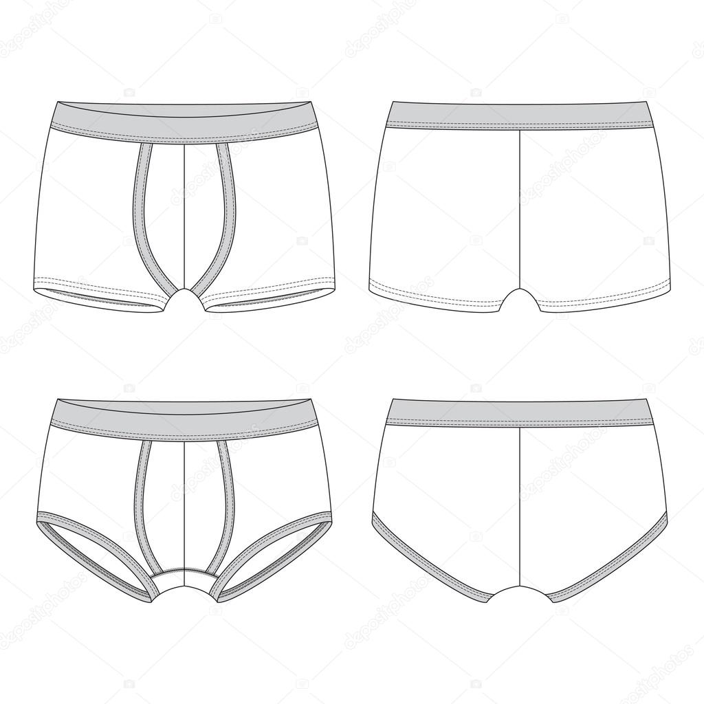 Blank male underwear Stock Vector by ©aunaauna2012 70287961