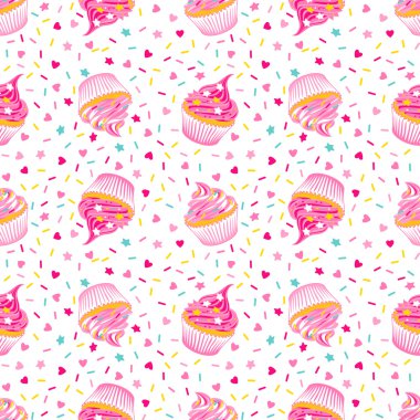 cupcakes seamless modeli