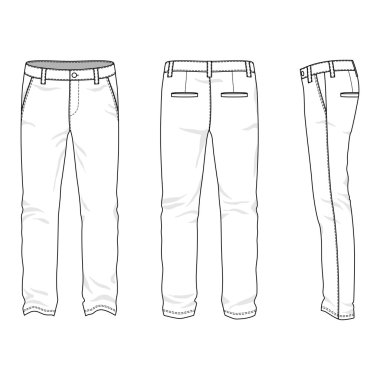 Erkekler chinos boş
