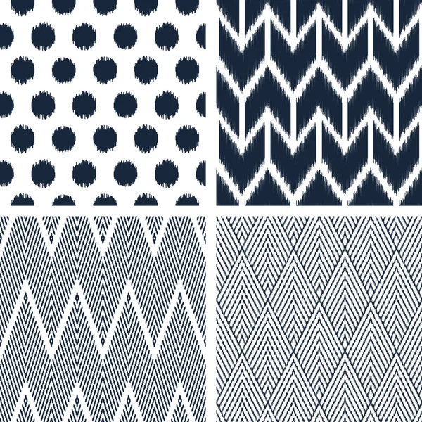 Black and white patterns. — Stock Vector