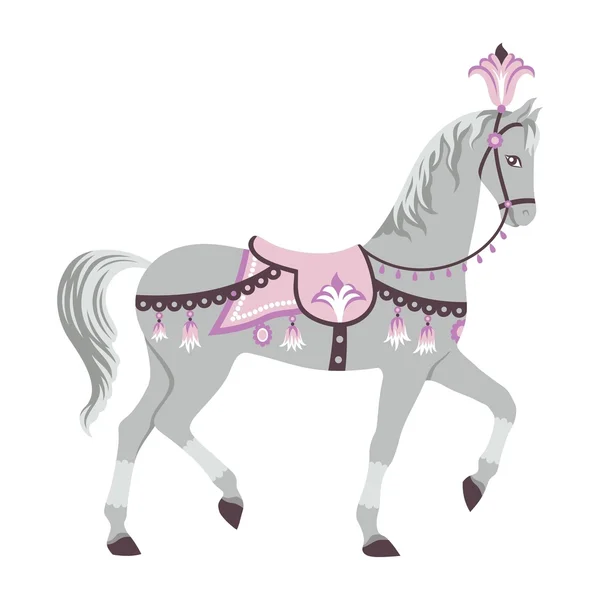 Цирковая лошадь — стоковый вектор