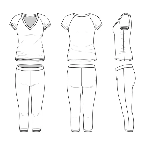 Costume de sport — Image vectorielle