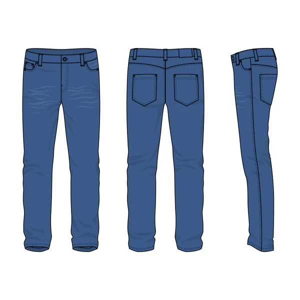 Pantalones vaqueros . — Vector de stock