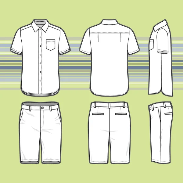 Mannen kleding set. — Stockvector