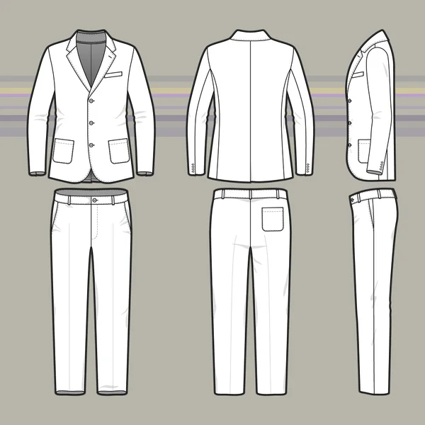 Semplice disegno di un blazer e pantaloni — Vettoriale Stock