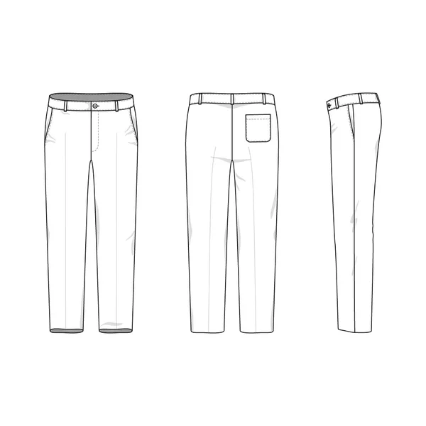 Простой набросок брюк — стоковый вектор