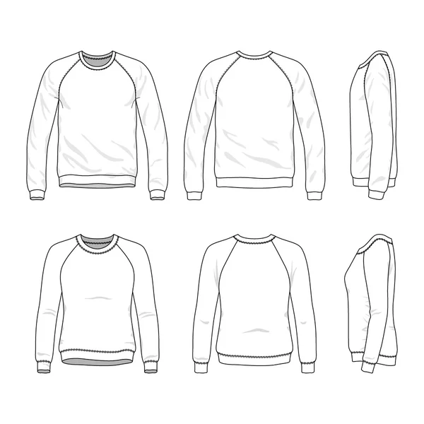 Felpa Raglan — Vettoriale Stock