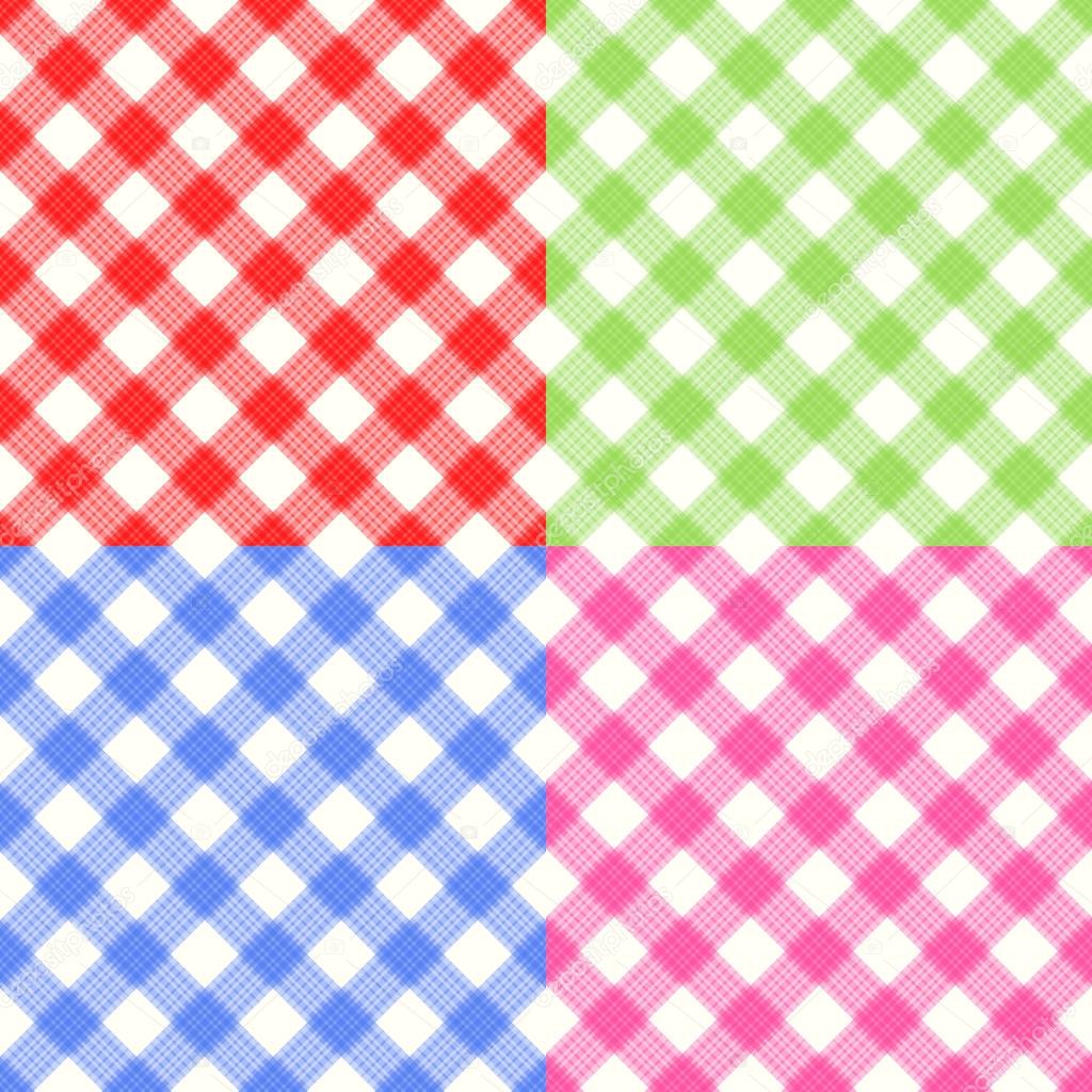 Checkerboard Tablecloth Seamless Pattern