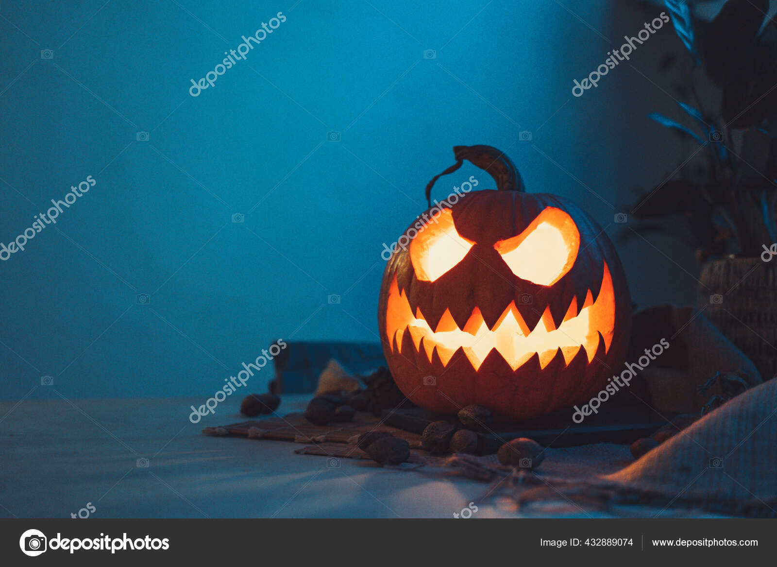Halloween cara assustadora
