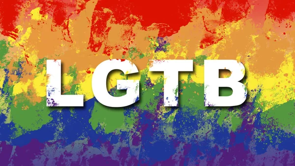 Lgtb Flaggenfarben Design Stolz Gleichheit Freiheit Liebe Und Gemeinschaft Thema — Stockfoto