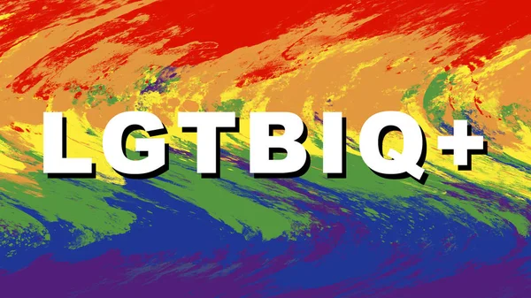 LGTBIQ flag colors design. Pride equality freedom love and community theme background.