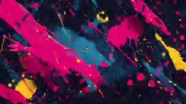 Moda Grunge Splash grafiti fırça çizgileri Neon Renkleri kaplama veya arka plan. Yüksek kalite 4k görüntü