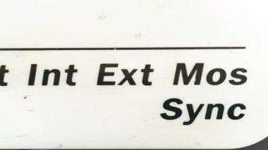 Eski Hollywood Projeksiyon Dönemi 'nden klasik film lideri. Yüksek kalite 4k görüntü