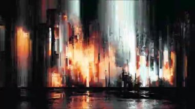 Fütüristik veri arızası ve gürültü geçiş etkisi. Yüksek kalite 4k görüntü