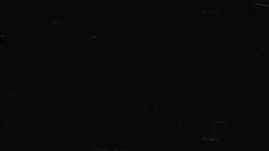 Toz, Tırmık ve Retro Flash ile Örtülü Film. Yüksek kalite 4k görüntü