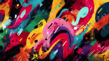 Renkli ya da arka planlı graffiti fırça desenleri. Yüksek kalite 4k görüntü