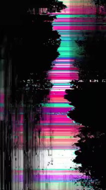 RGB renk değişimine sahip arızalı dijital doku. Yüksek kalite 4k görüntü